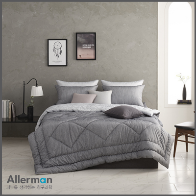 [알레르망] 데런2 차렵이불 D 그레이