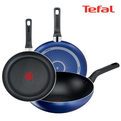 테팔 팬&냄비 PTFE 미드나잇 블루 3종세트 (프라이팬 24cm + 28cm + 볶음팬 28cm)
