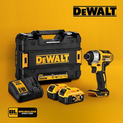 [디월트] 20V MAX 브러쉬리스 임팩 드라이버 풀세트 (배터리2개구성) DCF7871P2