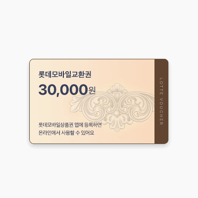 롯데백화점 3만원권