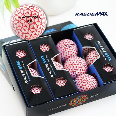 카에데맥스 3피스 레드 투톤칼라 골프공 12구 선물세트