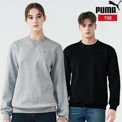 [푸마] ★25FW★ 기모 맨투맨 PU5449 /색상사이즈선택:라이트그레이,블랙/90~115