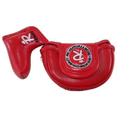 나은 MRC 퍼터커버 미드 반달형_레드 칼라 골프용품