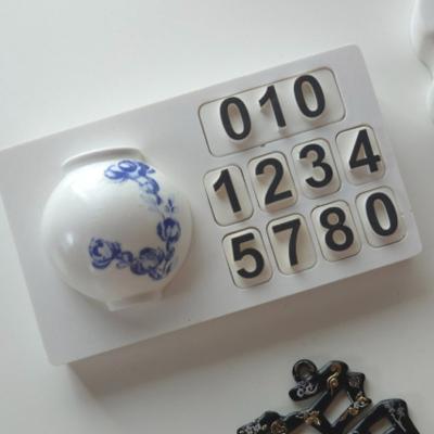 라라오브젯 전통문양 자개 주차번호판 / 선물 자동차용품 차량 전화번호판