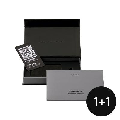 안심 번호 QR코드 자동차 주차 번호판 1+1