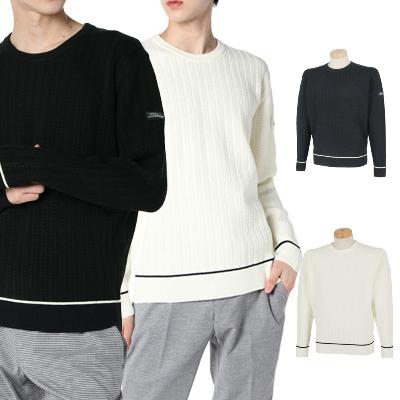 타이틀리스트 골프웨어 남성 골프 니트 스웨터 헤링본