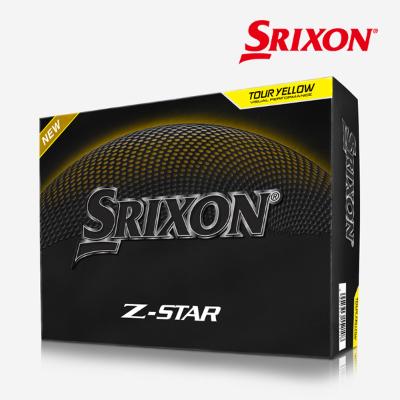 스릭슨 선물포장 Z-STAR 9 3피스 골프공 12구 옐로우