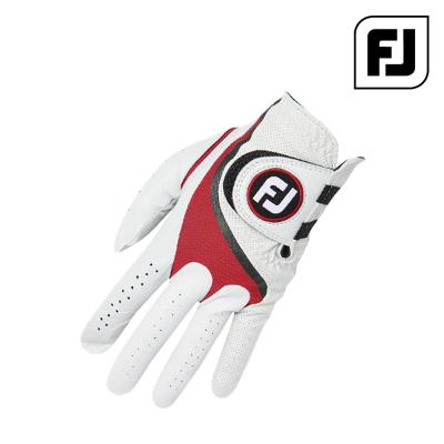 풋조이 PROFLX 남성용 골프장갑 반양피 68062 화이트/레드