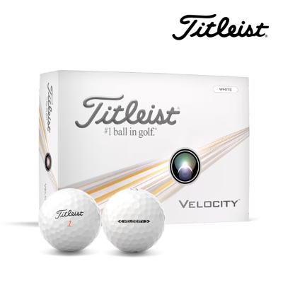 타이틀리스트 선물포장 벨로시티 2피스 골프공 12구 velocity 화이트