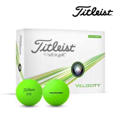 타이틀리스트 선물포장 벨로시티 2피스 골프공 12구 velocity 매트그린