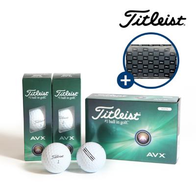 타이틀리스트 선물포장 AVX 3피스 골프공 6구 화이트