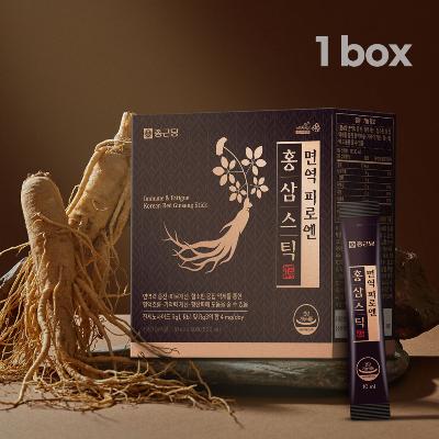 종근당 면역 피로엔 홍삼스틱 1박스(50포)+쇼핑백