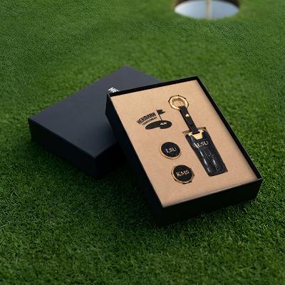 [특가] 골프 2종 선물 세트 Ver 03 - Golf Premium Gift Set 이태리 천연 가죽 볼마커 디봇툴