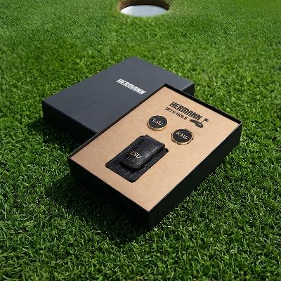 [특가] 골프 2종 선물 세트 Ver 04 - Golf Premium Gift Set 이태리 천연 가죽 볼마커 머니클립