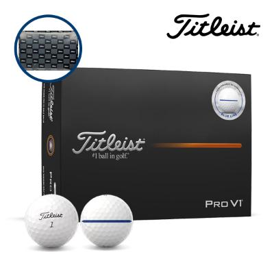 타이틀리스트 PRO V1 에임 퍼포먼스 3피스 골프공 12구 블루라인